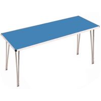 Aluminium framed folding tables - Height 760mm - Azure