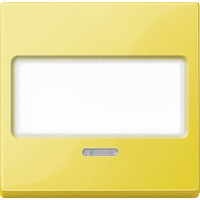 Wippe mit Schriftfeld und Kontrollfenster, gelb, System M