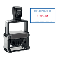 Timbro Professional 4.0 5460/L1 datario + RICEVUTO - 5,6 x 3,3 cm - 4 mm - autoinchiostrante - Trodat®