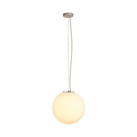 Pendelleuchte ROTOBALL 40 PD, IP20, Ø 40cm, E27, Stahl / PE, silbergrau / weiß, Ø 40 cm