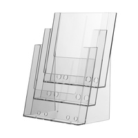 Leaflet Display / Multi-section Leaflet Stand / Leaflet Holder / 3-Section Tabletop Leaflet Stand "Universum" | A4