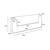 Tabletop Display / Countertop Leaflet Stand / Leaflet Dispenser / Single Stand "Universum" in Landscape Format | ⅓ A4 (DL)