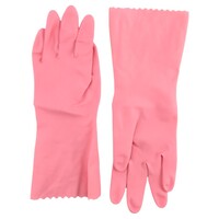 Professional Medium Pink Household Rubber Gloves - Pair