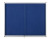 Bi-Office Exhibit Innenbereich Blau Filz Pinnwand 92.6x96.7cm Vorderansicht