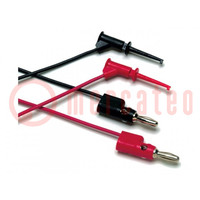 Test leads; Urated: 30V; Inom: 15A; Len: 0.9m; test leads x2