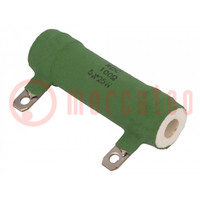 Resistor: wire-wound; 100Ω; 25W; ±5%; Ø18x56mm; for soldering