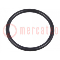 O-ring gasket; NBR rubber; Thk: 1.5mm; Øint: 16mm; PG11; black
