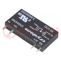 Relay: solid state; Ucntrl: 38÷72VDC; 3.5A; 0÷24VDC; THT; SIP