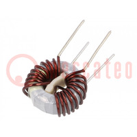 Inductor: wire; THT; 1.5mH; 35A; 3mΩ; 230VAC; 21x12mm; -20÷50%; 10kHz