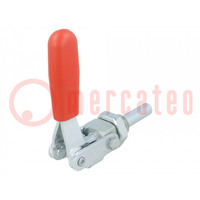 Plunger clamps; steel; 5.4kN; Actuator material: hardened steel
