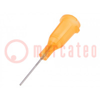 Needle: steel; 0.5"; Size: 23; straight; 0.33mm; Mounting: Luer Lock