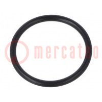 O-ring gasket; NBR rubber; Thk: 1.5mm; Øint: 16mm; PG11