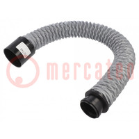 Accessories: flexible pipe; for soldering fume absorber; L: 1m