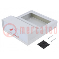 Enclosure: desktop; CAB PULPIT; X: 154mm; Y: 173mm; Z: 54mm; ABS