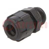 Cable gland; PG9; IP68; polyamide; black