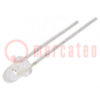 LED; 3mm; giallo-verde; 63÷100mcd; 25°; Frontale: convesso; 60mW