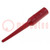 Probe tip; 3A; red; Tip diameter: 0.76mm; Socket size: 4mm; 70VDC