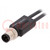 Cable de conexión; M12; PIN: 4; 2m; enchufe; 250VAC; 4A; -25÷80°C
