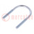 U-bolt; B; 1.25; steel; zinc; Thread len: 46mm; for fixing pipes