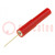 Probe tip; 1A; 70V; red; Tip diameter: 0.6mm; Socket size: 4mm