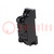 Socket; PIN: 8; 10A; for DIN rail mounting; screw terminals