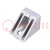 Angle bracket; for profiles; Width of the groove: 8mm; W: 40mm
