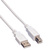 VALUE USB 2.0 Kabel, Typ A-B, weiß, 4,5 m