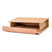 Boxes & Packing - Pharmacy Postal Box - Brown with Self Adhesive Strip & Peel Open Tab 251x165x0-60mm