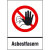 Zutritt für Unbefugte verboten Asbestfasern Verbots-Kombischild, 42x59,4 cm