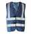 Korntex Hi-Vis Safety Vest With 4 Reflective Stripes Hannover KX140 L Navy
