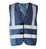 Korntex Hi-Vis Safety Vest With 4 Reflective Stripes Hannover KX140 M Navy