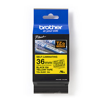 Brother oryginalny taśma do drukarek etykiet, Brother, TZE-SL661, czarny druk/żółty podkład, laminowane, 8m, 36mm