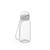 Artikelbild Trinkflasche "Sports", 400 ml, inkl. Strap, transparent/weiß