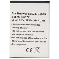 Akku passend für Huawei E5573, E5575, E5576, E5577, Li-Ion, 3,7V, 1150mAh, 4,3Wh - 1ICP4/45/62