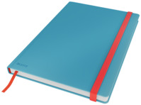 Notizbuch Cosy, fester Einband, B5, kariert, blau