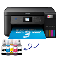 Epson EcoTank Impresora multifunción ET-2850 A4 con depósito de tinta, conexión Wi-Fi