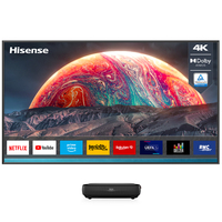 Hisense Laser TV 4K Ultra HD 100" 100L9G-D12, Proiettore raggio ultra-corto Triplo Laser, Smart TV VIDAA U4, Sintonizzatore DVB-T2, Wifi, 3000 ANSI lumen