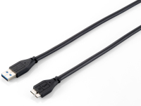 Equip 128397 USB Kabel 1,8 m USB 3.2 Gen 1 (3.1 Gen 1) USB A Micro-USB B Schwarz