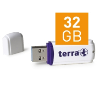 Wortmann AG TERRA USThree USB3.0 32GB 80/20 pamięć USB USB Typu-A 3.2 Gen 1 (3.1 Gen 1) Biały