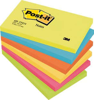 Post-It 655-TFEN Rectangle Multicolore 100 feuilles Auto-adhésif