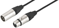 Monacor CDMXN-150/SW audio kabel 1,5 m XLR (3-pin) Zwart