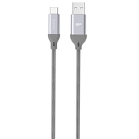 Silicon Power Boost Link Nylon LK30AC cavo USB 1 m USB 3.2 Gen 1 (3.1 Gen 1) USB A USB C Grigio
