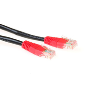 ACT IB6120 cable de red Negro, Rojo 20 m Cat5e U/UTP (UTP)