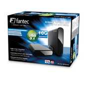 Fantec 2168 behuizing voor opslagstations HDD-/SSD-behuizing Zwart 2.5/3.5"