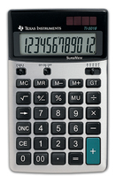 Texas Instruments TI 5018 SV számológép Asztali Alap számológép Fekete, Ezüst