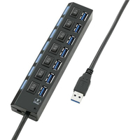 Renkforce RF-4821051 hálózati csatlakozó USB 3.2 Gen 1 (3.1 Gen 1) Type-A 5000 Mbit/s Fekete