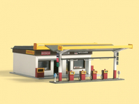 Auhagen 11340 schaalmodel onderdeel en -accessoire Tankstation