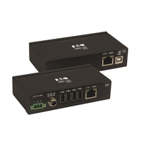 Tripp Lite B203-104-IND-ER Industrieller USB-über-Cat6-Extender mit 4 Anschlüssen, ESD-Schutz, PoC - USB 2.0, montierbar, 100 m, TAA
