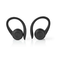 Nedis HPBT8053BK fejhallgató és headset Vezeték nélküli Fülre akasztható Zene Bluetooth Fekete