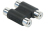 Schwaiger CIK8220 533 tussenstuk voor kabels 2 x RCA Zwart